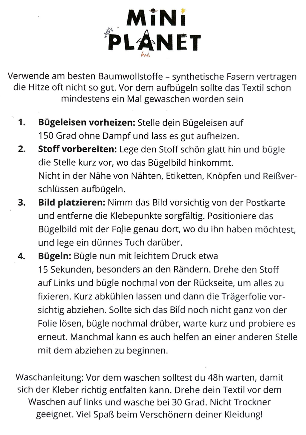 Bügelbild Mumpelmonster