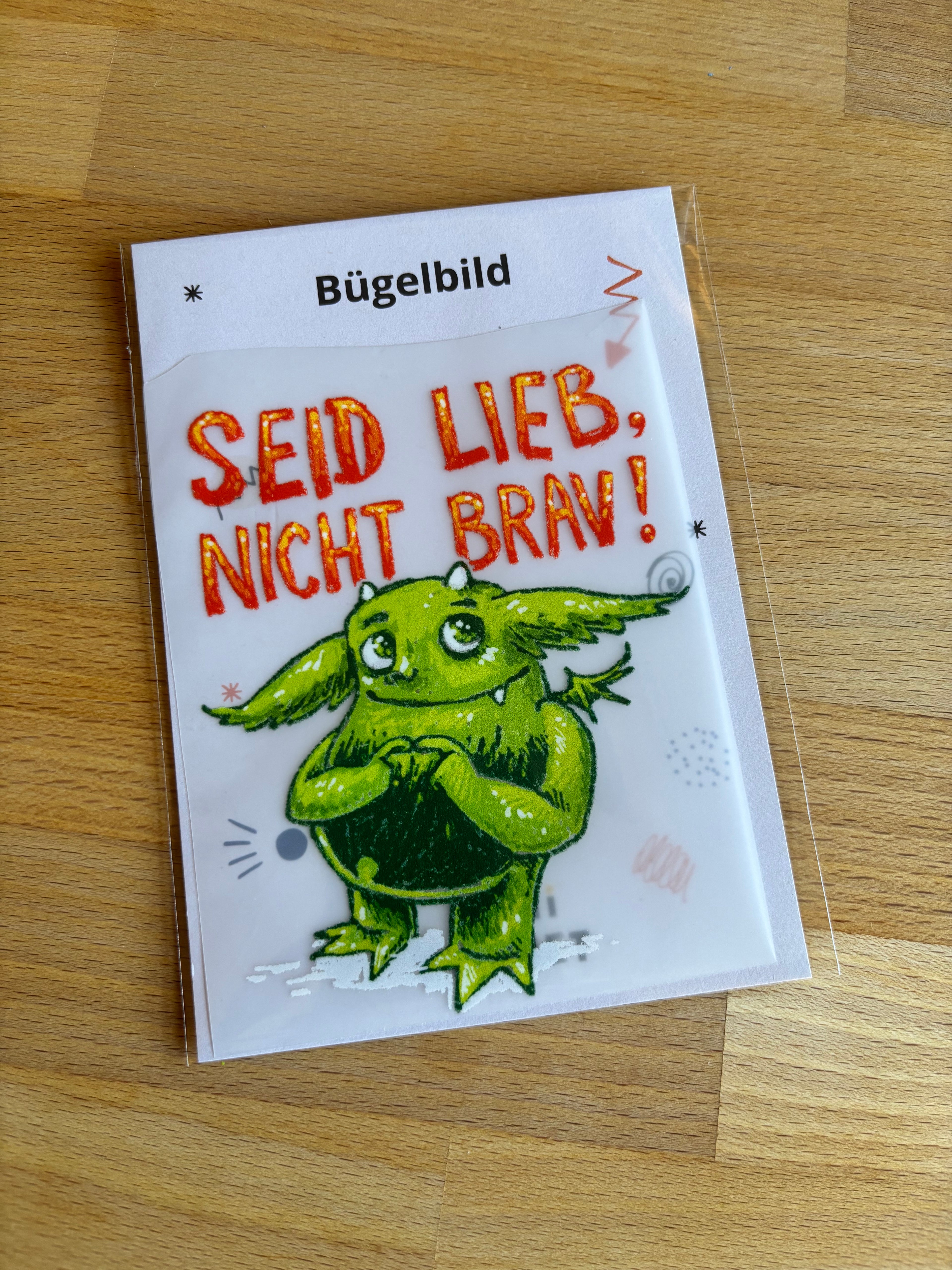 Bügelbild Lieb-nicht-brav