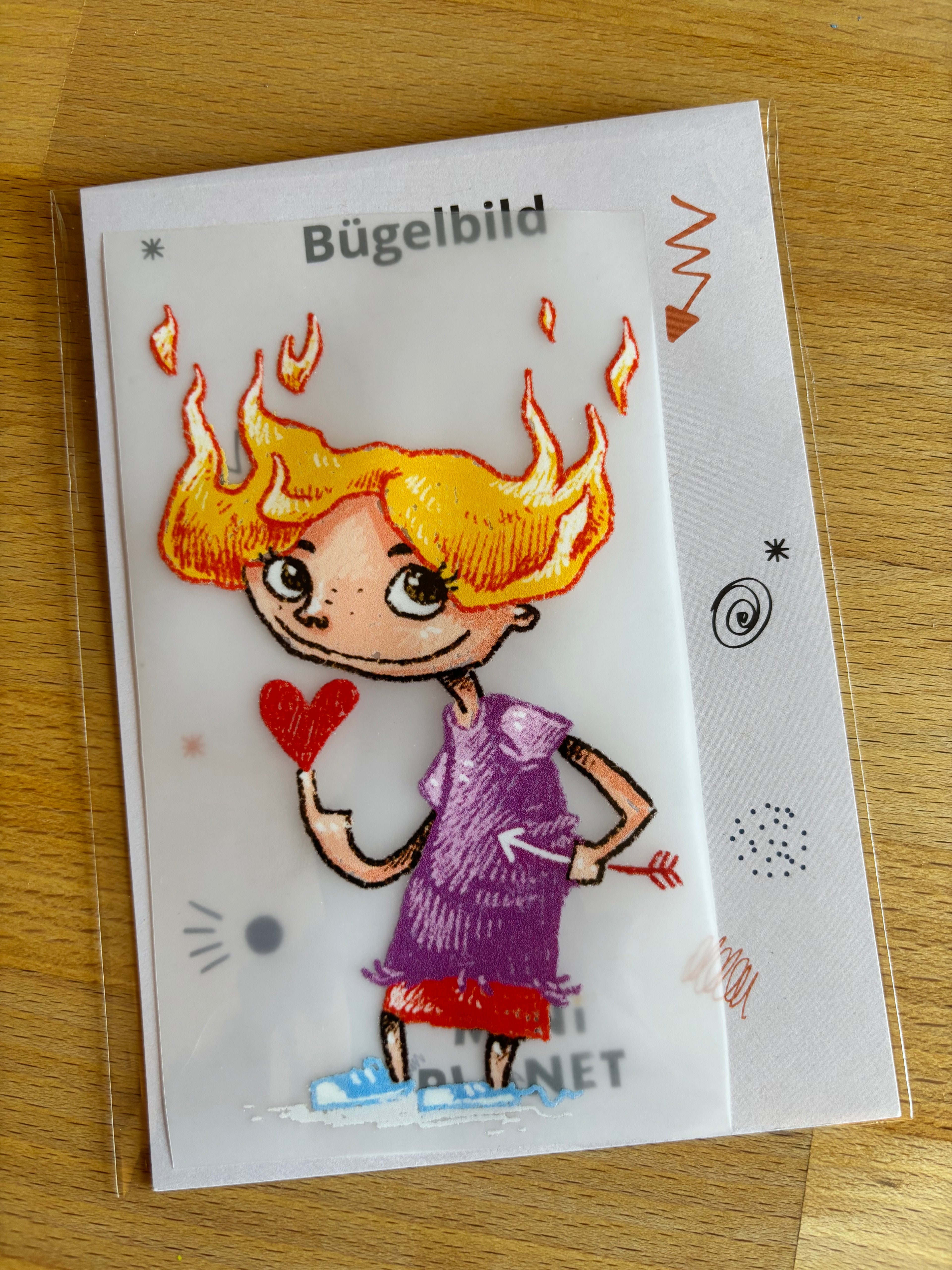 Bügelbild Flammenlilli