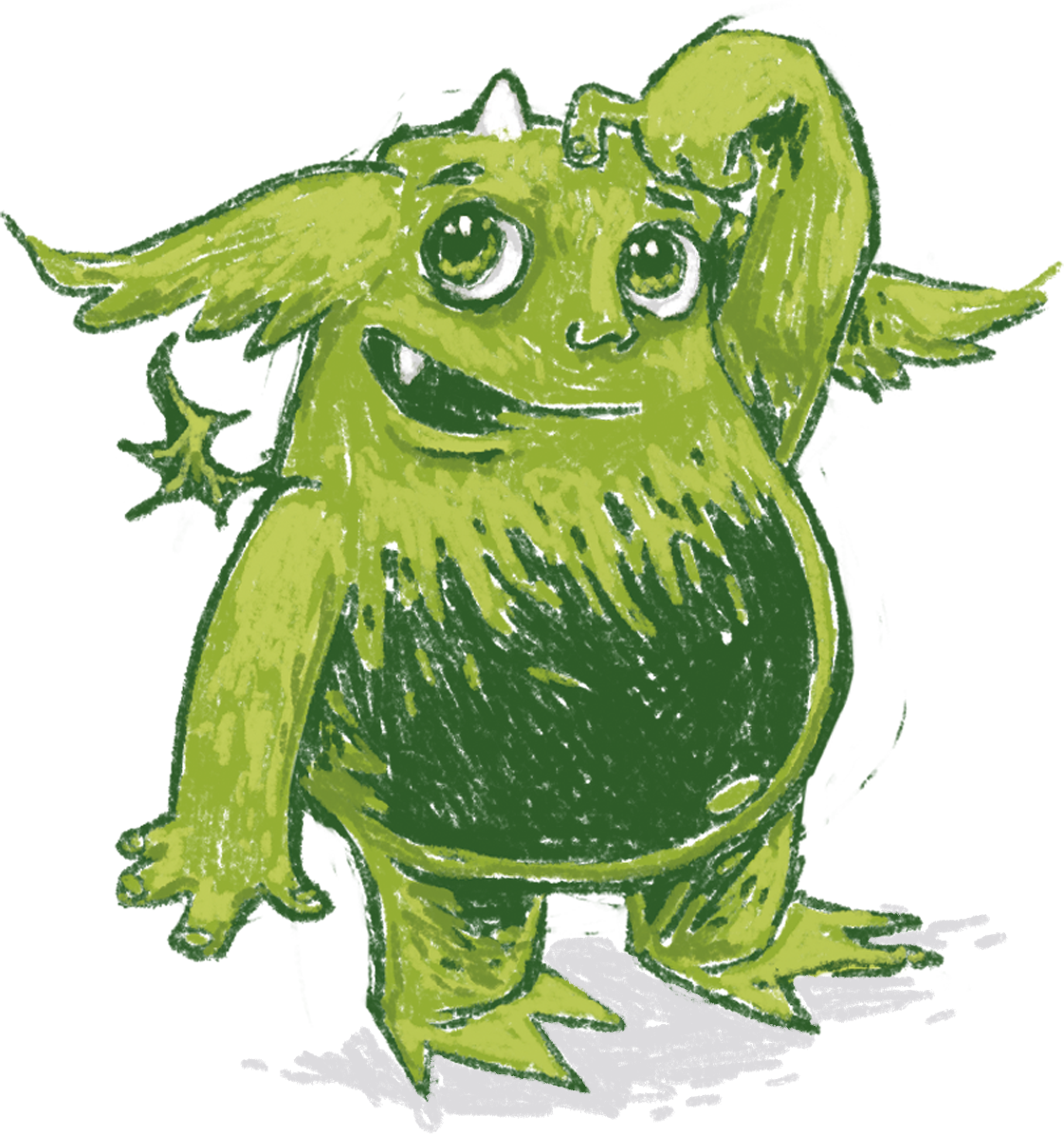 Bügelbild Mumpelmonster